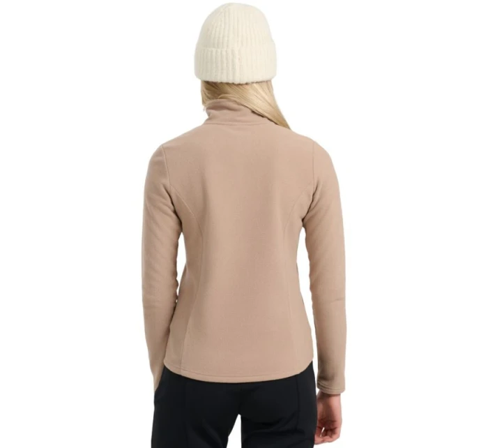 Dámska fleecová mikina 4F F069 svetlohnedá 4FWAW25UFLEF069 82S