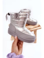 Dziecięce Śniegowce Big Star KK374218 Szaro-Srebrne Dziecięce Śniegowce Big Star KK374218 Szaro-Srebrne