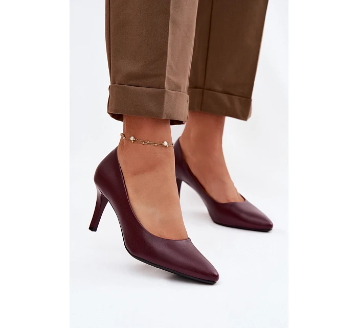 Červené eko kožené lodičky Sergio Leone Červené eko kožené lodičky Sergio Leone