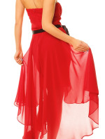 Korzetové spoločenské šaty HS-347 červené - MAYAADI