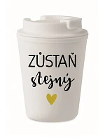 STAY THE SAME - biely termohrnček 300 ml STAY THE SAME - biely termohrnček 300 ml