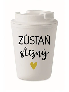 STAY THE SAME - biely termohrnček 300 ml