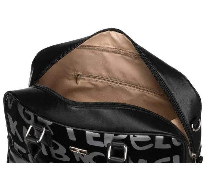 Dámská kabelka Šedá s potiskem model 18978790 - PETERSON Dámská kabelka Šedá s potiskem model 18978790 - PETERSON