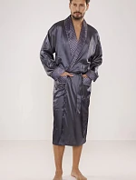 Pánsky župan Satyna 940 Dark grey - De Lafense
