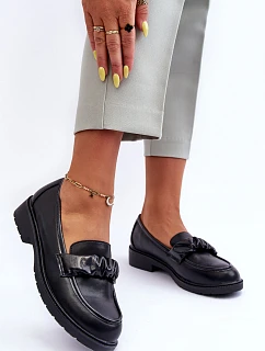 Kožené mokasíny model 22097963 černé - S.Barski