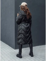 Dámský zimní prošívaný kabát s kapucí černý Dstreet model 21979742 - FashionStreet