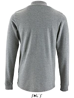 SOL'S Perfect LSL Men Pánske polo s dlhým rukávom z piké 25.2087 šedá melírovaná SOL'S Perfect LSL Men Pánske polo s dlhým rukávom z piké 25.2087 šedá melírovaná