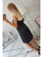 Šaty s mašlí na model 18744302 černé - K-Fashion