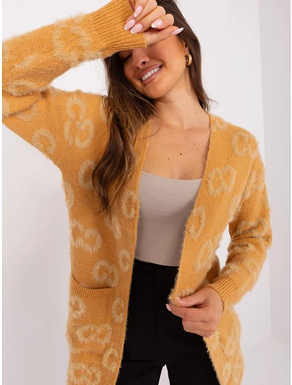 Sweter AT SW model 19005891 camelowy - FPrice Sweter AT SW model 19005891 camelowy - FPrice
