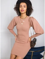 Šaty EM SK model 16327173 světle hnědá - FPrice