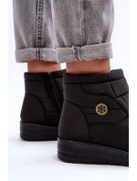 Dámske zateplené snežnice Black Helis Dámske zateplené snežnice Black Helis