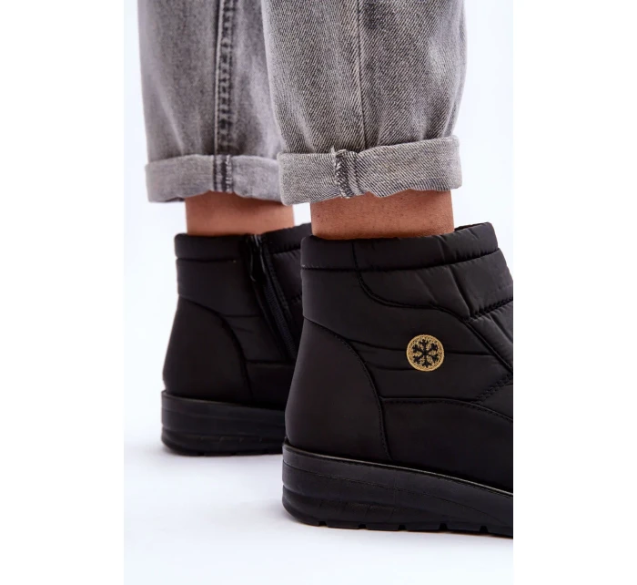 Dámske zateplené snežnice Black Helis Dámske zateplené snežnice Black Helis