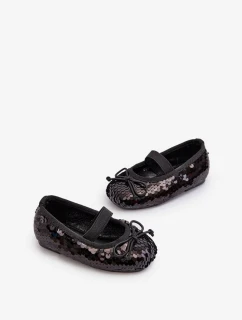 Detské balerínky zdobené flitrami, Black Weries