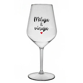 MILUJU & model 20896428 čirá nerozbitná sklenice na víno 470 ml - Giftela MILUJU & model 20896428 čirá nerozbitná sklenice na víno 470 ml - Giftela