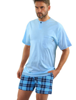 Pánské pyžamo model 19426538 Modrá vzor - Sesto Senso