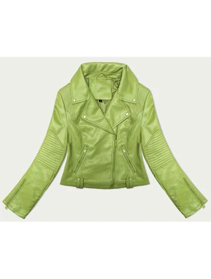 Pistáciová bunda J Style s asymetrickým zipsom (11Z8130) Pistáciová bunda J Style s asymetrickým zipsom (11Z8130)