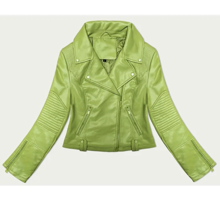 Pistáciová bunda J Style s asymetrickým zipsom (11Z8130) Pistáciová bunda J Style s asymetrickým zipsom (11Z8130)