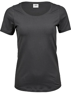 TJ 450 Dámské elastické tričko model 22497085 dark grey - Tee Jays