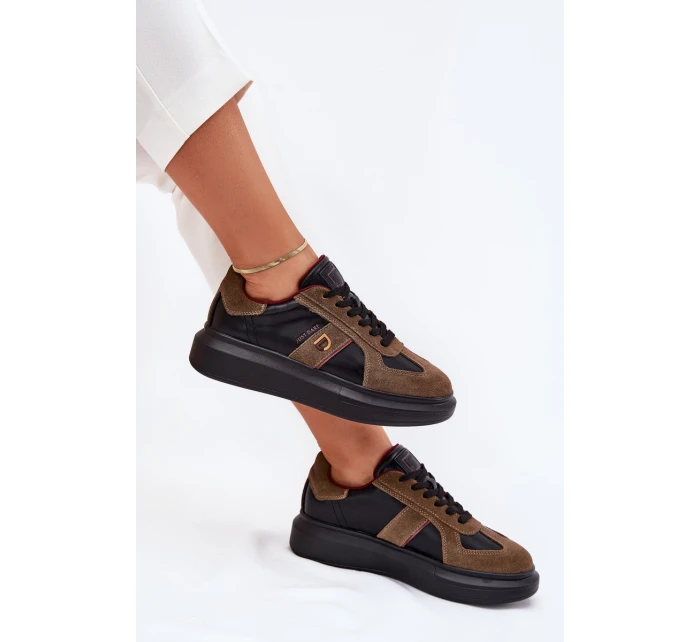 Dámské Kožené Tenisky Na Platformě Daniel Just Dare Černé model 21703393 - Daniel Lopez Just Dare