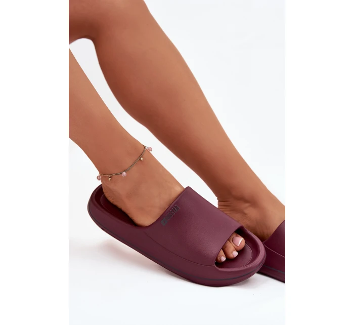 Lehké Dámské Pantofle Big Star model 21706429 Bordó - Big Star Shoes