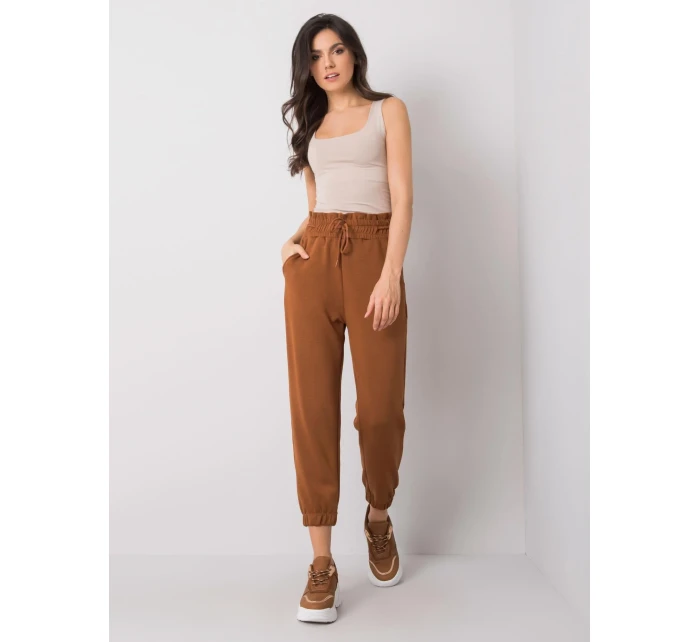 Tepláky 217 DR 25472.73 hnedá