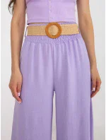 Spodnie DHJ SP model 18543378 jasny fioletowy - FPrice Spodnie DHJ SP model 18543378 jasny fioletowy - FPrice