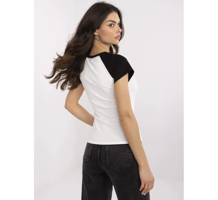 Tričko NM TS model 21003968 bílá černá - FPrice Tričko NM TS model 21003968 bílá černá - FPrice