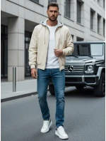 Pánská bunda bomber s kapucí bílá model 21986360 - Dstreet