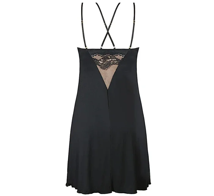 Nočná košeľa Casilda black - NIPPLEX