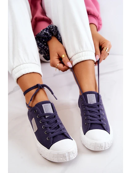 Klasické dámské tenisky BIG STAR model 21576022 námořnická modrá - Big Star Shoes