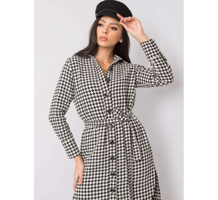 Šaty LK SK 508385 1.94 čiernobielych
