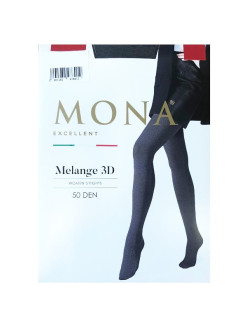 Dámske pančuchové nohavice Mona Melange 3D 50 deň 5 XL