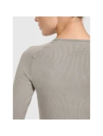 Dámske rýchloschnúce slim tričko na jogu a pilates s dlhým rukávom 4F 4FWAW25TFLOF429-41A dámske Dámske rýchloschnúce slim tričko na jogu a pilates s dlhým rukávom 4F 4FWAW25TFLOF429-41A dámske