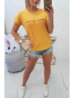 Blúzka Nakupovanie je moja kardio oranžová neónová