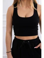 Súprava top+nohavice čierna