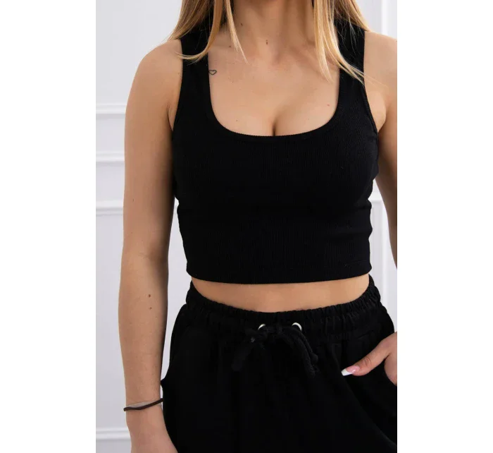 Súprava top+nohavice čierna