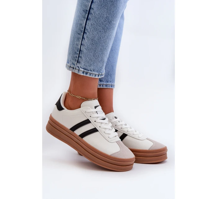 Dámské tenisky na platformě Bílé model 21666463 - Boto