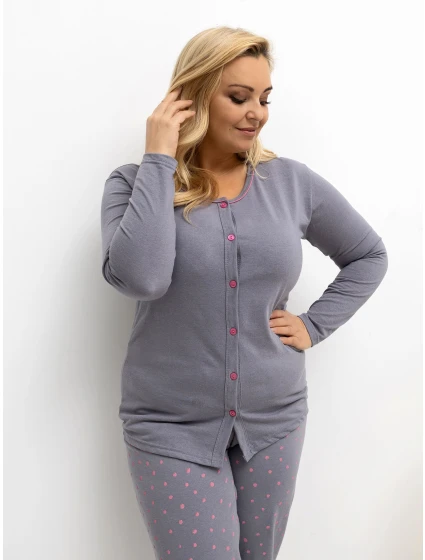 DU PI FP 505.05P tmavosivé pyžamo