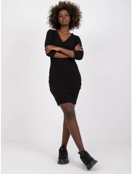 Šaty RV SK model 17050471 černá - FPrice Šaty RV SK model 17050471 černá - FPrice