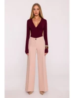 M875 Široké nohavice - béžové