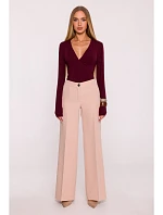 M875 Široké nohavice - béžové