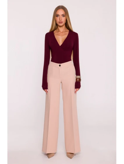 M875 Široké nohavice - béžové