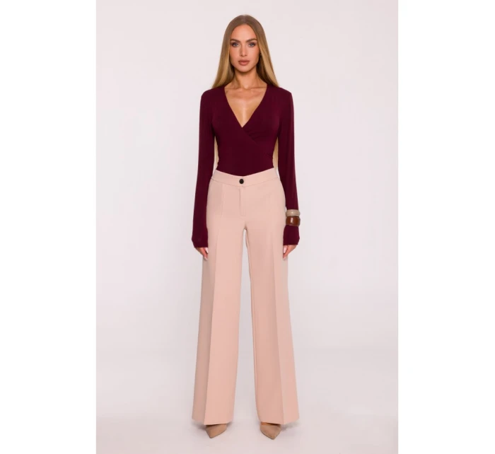 M875 Široké nohavice - béžové