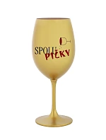 SPOLUPIČKY – zlatá pohár na víno 350 ml