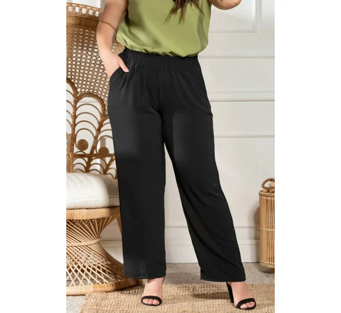 Dámske nohavice Plus size Domina - Karko Dámske nohavice Plus size Domina - Karko