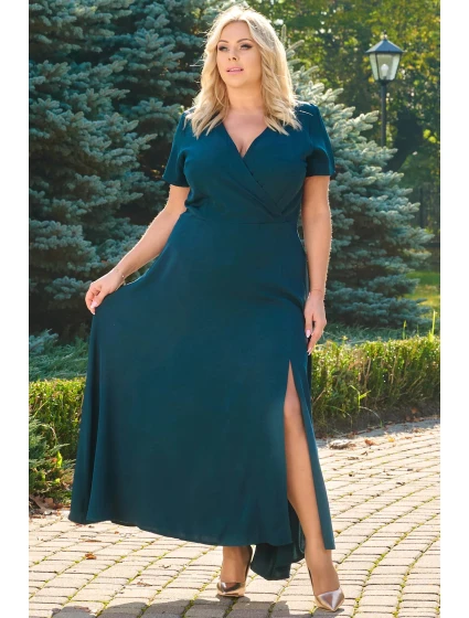 Dámské šaty model 18619364 tm. zelená - Karko