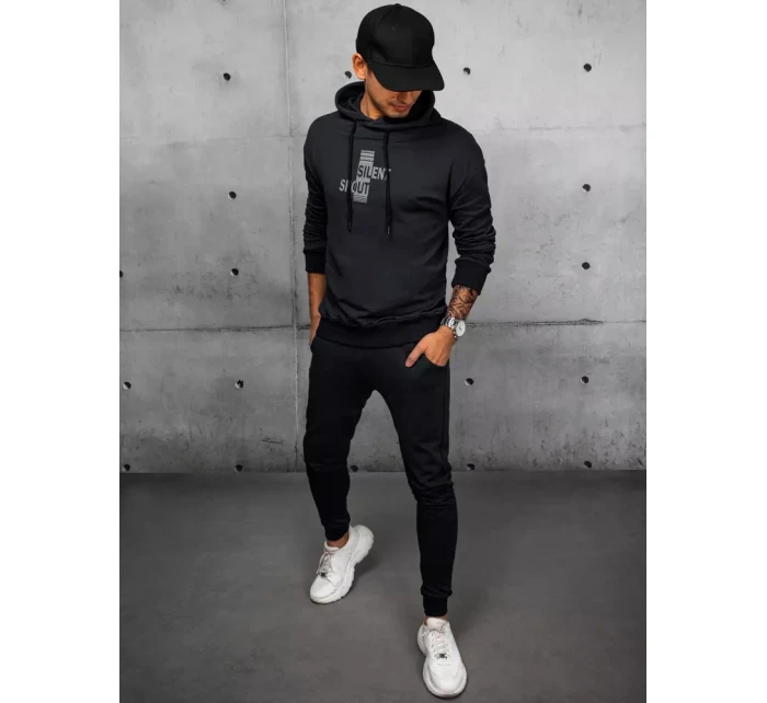 FashionStreet čierna pánska tepláková súprava AX0677