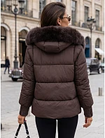 Pikowana kurtka damska z kapturem  model 22371752 - FashionStreet