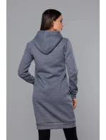 Tmavě šedá dlouhá tepláková mikina model 17793364 - J.STYLE Tmavě šedá dlouhá tepláková mikina model 17793364 - J.STYLE