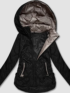 Dámska ľahká bunda s kapucňou S'West Black (B8558-1)